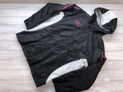 ミズノ Mizuno スポーツ ハニカム柄 配色切替 ジップアップ 長袖 中綿パーカー ジャケット 黒 M メンズ ポリエステル100%