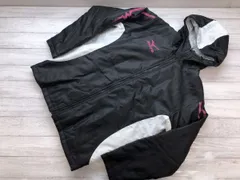 ミズノ Mizuno スポーツ ハニカム柄 配色切替 ジップアップ 長袖 中綿パーカー ジャケット 黒 M メンズ ポリエステル100%のサムネイル