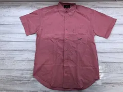 Henry Cotton's ヘンリーコットンズ アメカジ トラッド ロゴ 刺繍 半袖 ボタンダウンシャツ ピンク 41-16 メンズ コットン100% 日本製のサムネイル