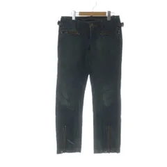 ジースター G-STAR RUSTON PANT WMN デニムパンツ ジーンズ ジップフライ ロゴ W27 紺 ネイビー ■GY18 /MQのサムネイル
