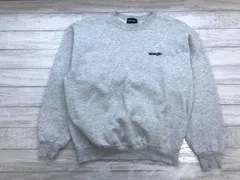 Wrangler ラングラー レトロ アメカジ スポーツ ロゴ刺繍 長袖 スウェット トレーナー グレー L メンズ コットン50% ポリエステル50%のサムネイル