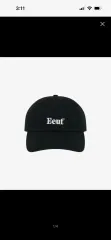 イウート EEUT BASIC BALLCAP / BLACK ベースボールキャップのサムネイル