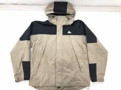 ケルティ KELTY コーエン アメカジ アウトドア ストリート 配色切替 比翼 マウンテンパーカー ジャケット メンズ 綿混合 M ベージュ黒のサムネイル