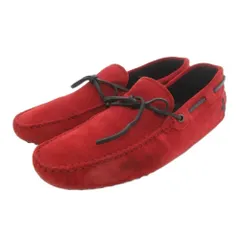 トッズ TOD'S for ferrari フェラーリ コラボレーション ドライビングシューズ スエード 8 赤 レッド /UO ■GY18のサムネイル