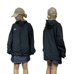 THE NORTH FACE ザノースフェイス ネイビー フード オーバーサイズ ウィンドブレーカー トラック ジャケット XLのサムネイル