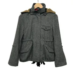 FRED PERRY(フレッドペリー) ブルゾン サイズS メンズ - グレー×黒 長袖/ジップアップ/フード取り外し可/秋/冬のサムネイル