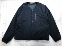 スウェットシェル SWEAT SHELL ワークマン 裏地メッシュ Vネック スナップボタン 長袖 ジャケット 黒 L メンズのサムネイル