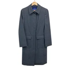 Burberry Blue Label(バーバリーブルーレーベル) コート サイズ38 M レディース美品  - ブルーグレー 長袖/秋/冬のサムネイル