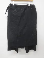 ★9379☆Ground Y×チェンソーマン グラウンドワイ GF-P02-102 22AW Chainsaw teeth fulling skirt pants スカートパンツ　3のサムネイル