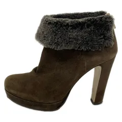 Max Mara(マックスマーラ) ショートブーツ 37 1/2 レディース - ダークブラウン アウトソール張替済のサムネイル