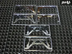 【まとめ売り！】SUBARU スバル 純正 ナンバーフレーム ナンバープレートリム ライセンスフレーム 枠  メッキ 3台分 前 後 フロント リアのサムネイル