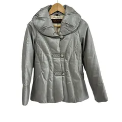 BALMAIN(バルマン) ダウンジャケット サイズ9 M レディース - グレー 長袖/レザー/秋/冬のサムネイル
