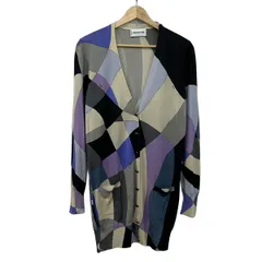 EMILIO PUCCI(PUCCI)(エミリオプッチ) カーディガン サイズM レディース - ライトブルー×ベージュ×マルチ 長袖のサムネイル