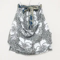 Vivienne Westwood RED LABEL ヴィヴィアンウエストウッド レッドレーベル スカート 変形 花柄 リボン コットン グリーン 日本製 レディース 00 バルーン b02574のサムネイル