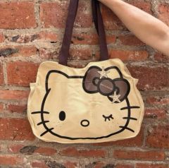 サンリオハウス ルクア大阪限定 キティフェイストートバッグ ヒョウ柄