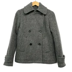 theory(セオリー) コート サイズ0 XS レディース美品  - ダークグレー 長袖/ニット/ショート丈/冬のサムネイル