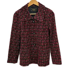 Leilian(レリアン) コート サイズ11 M レディース - レッド×黒×白 長袖/チェック柄/冬/秋のサムネイル