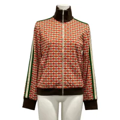 GUCCI(グッチ) ブルゾン サイズXS レディース美品  - 644629 オレンジ×アイボリー×マルチ 長袖/ジップアップ/春/秋のサムネイル