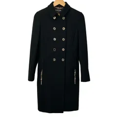 DOLCE&GABBANA(ドルチェアンドガッバーナ) コート サイズ38 S レディース美品  - ダークネイビー 長袖/肩パッド/パドロック(南京錠)/冬のサムネイル