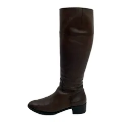 MargaretHowell(マーガレットハウエル) ロングブーツ 24 1/2 レディース - ダークブラウン アウトソール張替済 レザーのサムネイル