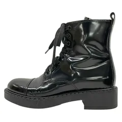 PRADA(プラダ) ショートブーツ 36 1/2 レディース - 黒 レザーのサムネイル
