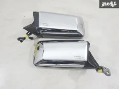 希少！【保証付】 日産 純正 Y30 セドリック グロリア ドアミラー サイドミラー 左右セット 3ピン メッキ 格納無し 流用DR30等 即納 棚7-2のサムネイル