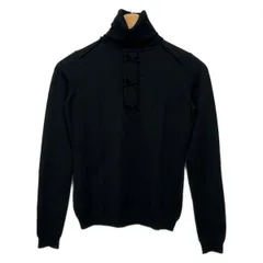 RED VALENTINO(レッドバレンチノ) 長袖セーター サイズS レディース美品  - 黒 タートルネック/リボンのサムネイル