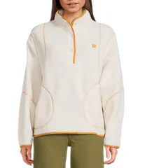 ビラボン レディース アウター ジャケット・ブルゾン フリース Billabong Streamer Half Snap Fleece Pullover White Cap ホワイトのサムネイル