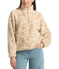 ボルコム レディース アウター ジャケット・ブルゾン Volcom Halfstone Long Sleeve Sherpa Pullover Vintage White ホワイトのサムネイル