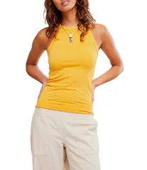 フリーピープル レディース トップス タンクトップ ハイネック ノースリーブ Free People Soft Seamless Modal High Neck Sleeveless Tank Iceのサムネイル