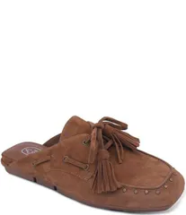 アッシュ レディース シューズ パンプスエード ASH Bavaria Studded Suede Tassel Tie Mules Chestnutのサムネイル