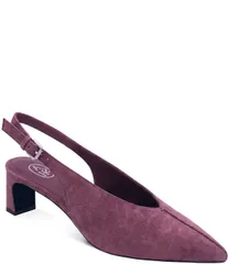 アッシュ レディース シューズ ヒール スエード ASH Vera Suede Slingback Pumps Rose Brown ブラウンのサムネイル