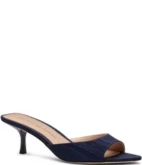 スチュアート ワイツマン レディース シューズ サンダル ヒール Stuart Weitzman Lexington 50 Moire Kitten Heel Pointed Toe Slide Saのサムネイル