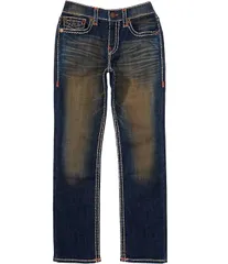 トゥルーレリジョン メンズ ボトムス デニムパンツ ジーンズ True Religion Ricky SuperT Straight Fit Jeans Dark Blue ブルーのサムネイル