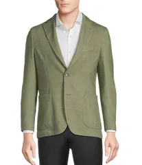 ヒューゴボス メンズ アウター ジャケット・ブルゾン スリムフィット コート Hugo Bosslim Fit Micro Pattern Sport Coat Medium Green グリーンのサムネイル