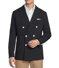 ダニエル クレミュ メンズ アウター ジャケット・ブルゾン ブレザー Daniel Cremieux Signature Label Solidouble Breasted Travel Blazerのサムネイル