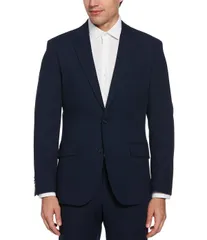 ペリーエリス メンズ アウター ジャケット・ブルゾン Perry EllislimFit Performance Stretch Dobby Louisuit Separates Jacket Navのサムネイル