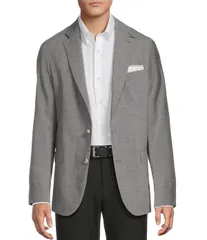 ダニエル クレミュ メンズ アウター ジャケット・ブルゾン ブレザー Daniel Cremieux Signature Label Solid Travel Blazer Grey グレーのサムネイル