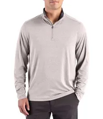 カッターアンドバック メンズ アウター ニット・セーター ハーフジップ トール Cutter Buck Big Tall Forge Recycled Quarter Zipullover Polisのサムネイル