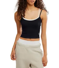 フリーピープル レディース トップス タンクトップ リブニット ノースリーブ ニット Free People FP Movement All Clear Coastline Square Neck Sのサムネイル