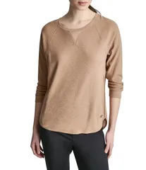 ダナキャラン レディース トップス Tシャツ クルーネック ギャザー ミニット DKNY Sport by Donna Karan Mini Slub Waffle Knit Crew Neck 34のサムネイル
