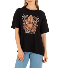 ハーレー レディース トップス シャツ Hurley Short Sleeve Arise Boyfriend TShirt Black ブラックのサムネイル