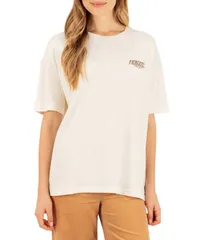 ハーレー レディース トップス シャツ Hurley Short Sleeve Free Valley Boyfriend Tee Cream クリームのサムネイル