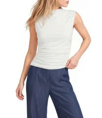 INサンフランシスコ レディース トップス シャツ モックネック IN San Francisco Mock Neck Shir red Side Top Ivory アイボリーのサムネイル