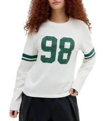 アーバンアウトフィッターズ レディース トップス シャツ BDG Urban Outfittersporty 98 Game Day Long Sleeve TShirt White ホワイトのサムネイル