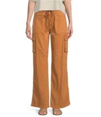 ロキシー レディース ボトムス カジュアルパンツ カーゴパンツ リネン Roxy LA Linen Blend Cargo Pants Branのサムネイル
