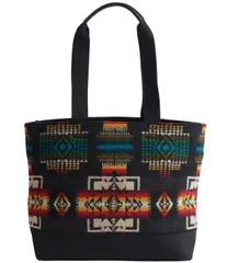 ペンドルトン レディース バッグ ウール Pendleton Traditions Wool Collection City Zip Tote Bag Black ブラックのサムネイル
