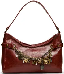 スティーブ マデン レディース バッグ Steve Madden Lianna Charm Chain Hobo Shoulder Bag Rust ラストのサムネイル