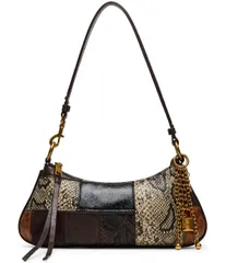 スティーブ マデン レディース バッグ プリント パッチワーク Steve Madden Irina Snake Print Patchwork Shoulder Bag Brown Multi ブラのサムネイル