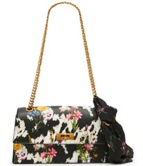 ベッツィジョンソン レディース バッグ フラワー柄 プリント フラワー Betsey Johnson Floral Print Studded Flap Shoulder Bag Floralのサムネイル